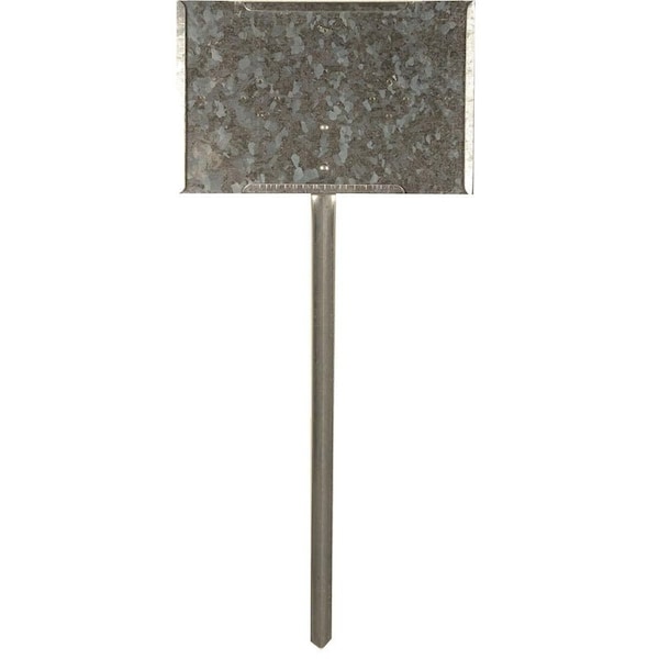 Col-Met COLLIER METAL SPECIALTIES Galvanized Steel Sign Holder, 11"W x 7"H x 18"L 11718 - main